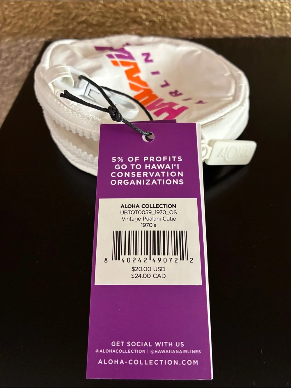 ALOHA Collection x Hawaiian Airlines “Cutie” Limited Edition 🌺 NWT